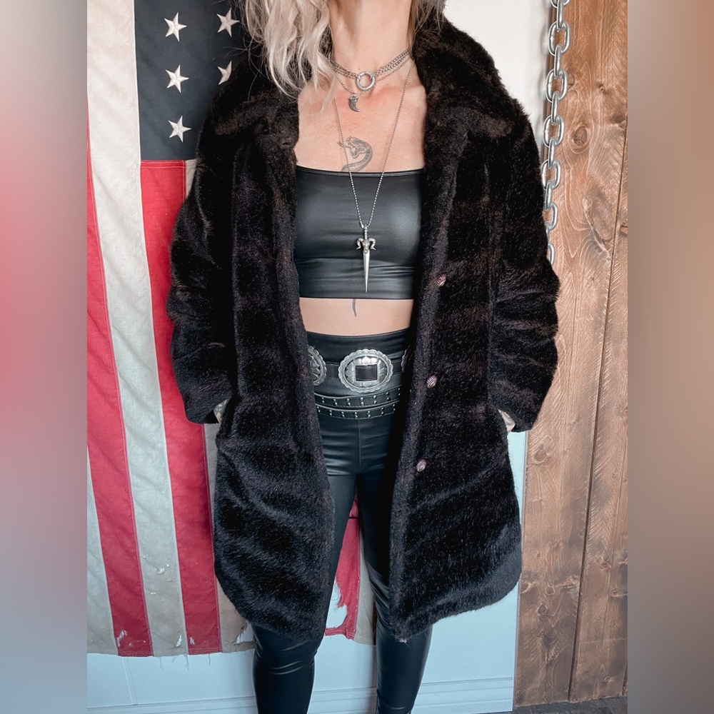 Vintage 1960s Irving Posluns Fur Coat